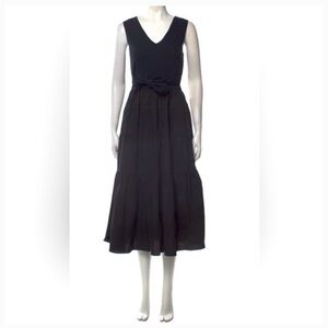 Jason Wu sleeveless A line dress with v neck sweater knit top